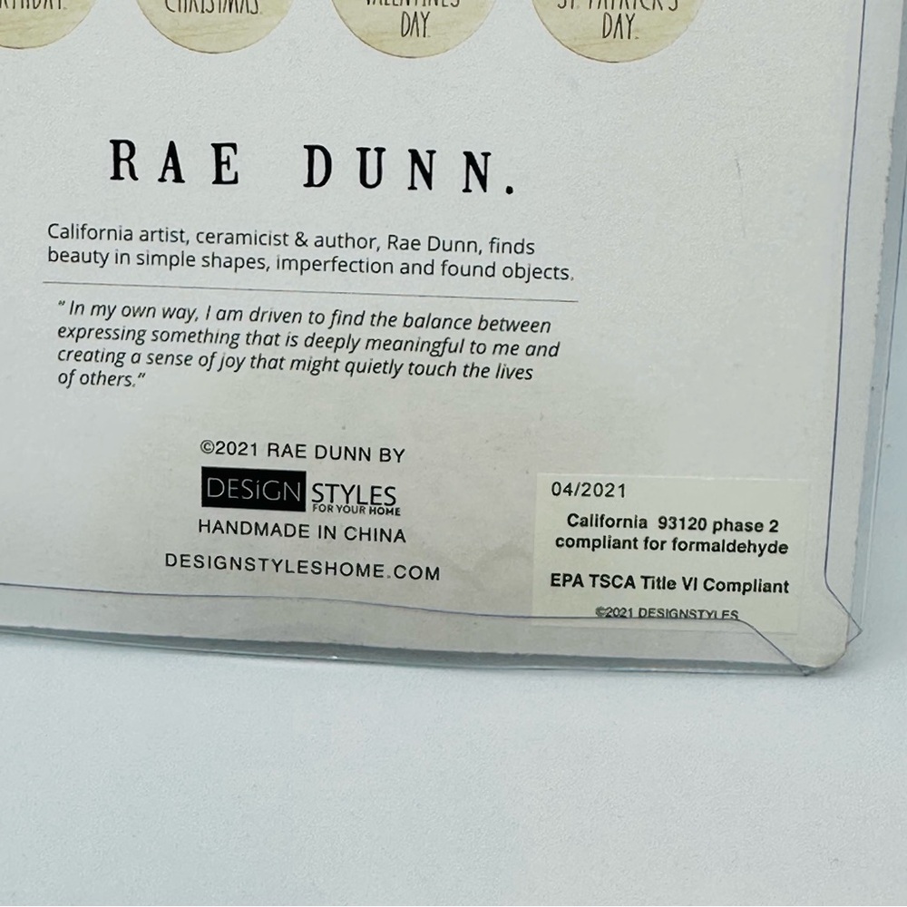 Rae Dunn Baby Milestone Discs My First Home Birthday Christmas Easter Valentine - Picture 5 of 6